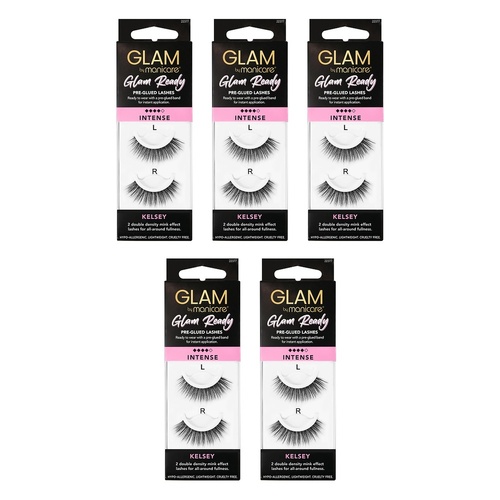 Glam by Manicare Kelsey Pre-Glued Lashes Pack of 5