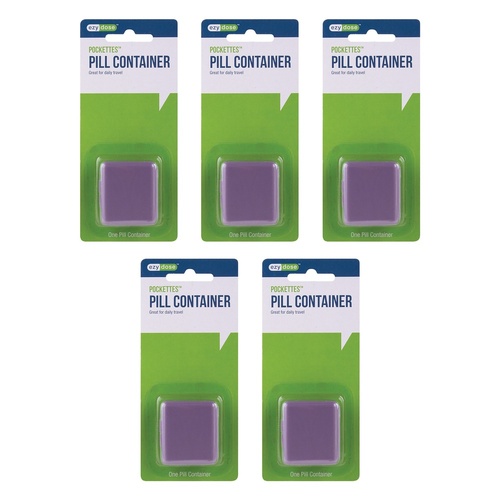 Ezy Dose Indestructo Pill Box Pack of 5