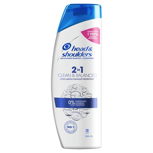 Head & Shoulders Clean & Balanced 2in1 Shampoo & Conditioner 350mL