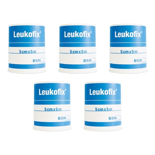 Leukofix Low Allergy Tape 5cm x 5m Pack of 5