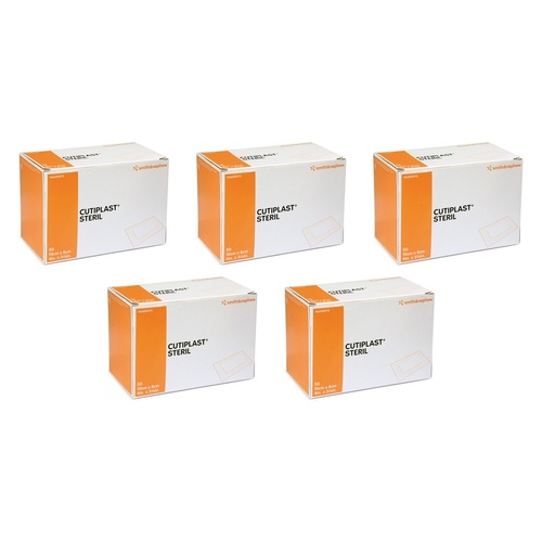 Cutiplast Adhesive Fabric Dressing 10cm x 8cm 50 Pack Bundle of 5