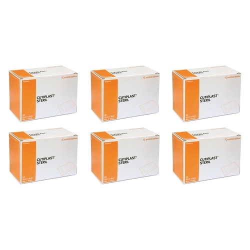 Cutiplast Adhesive Fabric Dressing 10cm x 8cm 50 Pack Bundle of 6