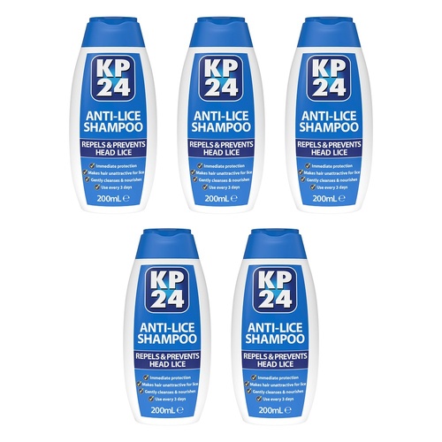 KP24 Anti-Lice Shampoo 200mL Pack of 5