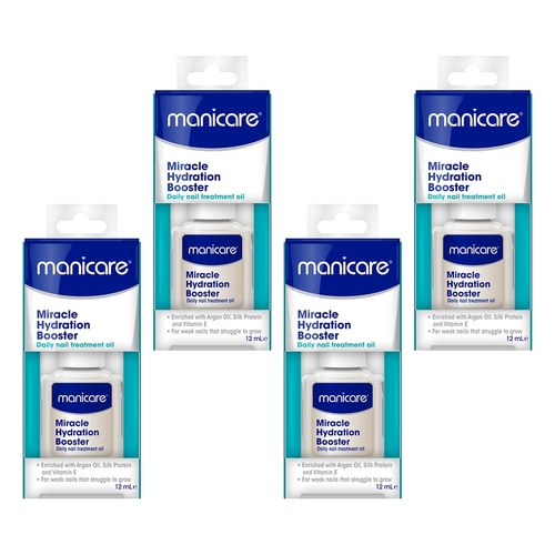 Manicare Miracle Hydration Booster 12mL x 3 Bundle of 4
