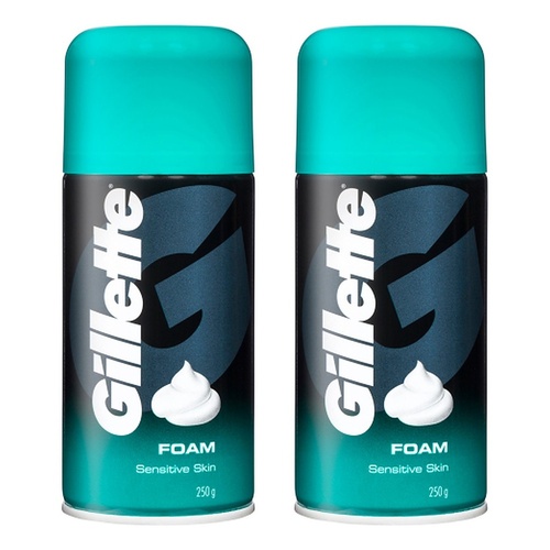 Gillette Shaving Foam Sensitive Skin 250g Pack of 2