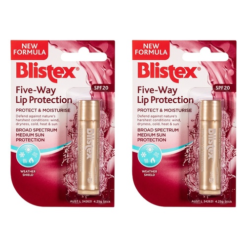 Blistex Five-Way Lip Protection SPF20 4.25g x 12 Bundle of 2