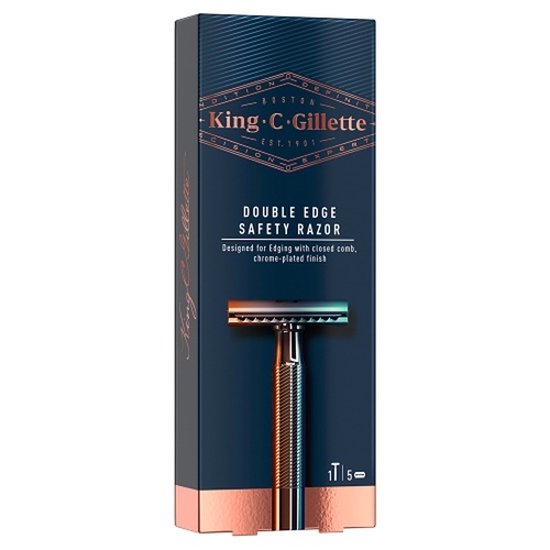 King C. Gillette Men's Double Edge Safety Razor