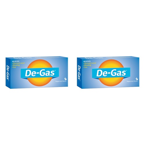 De-Gas Antiflatulent Peppermint 24 Capsules Pack of 2