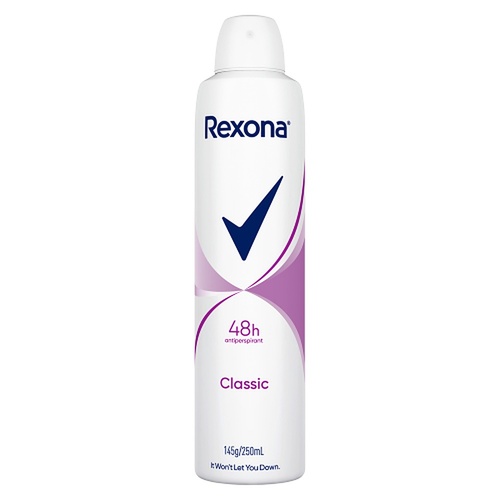 Rexona Antiperspirant Aerosol Deodorant Classic 250mL