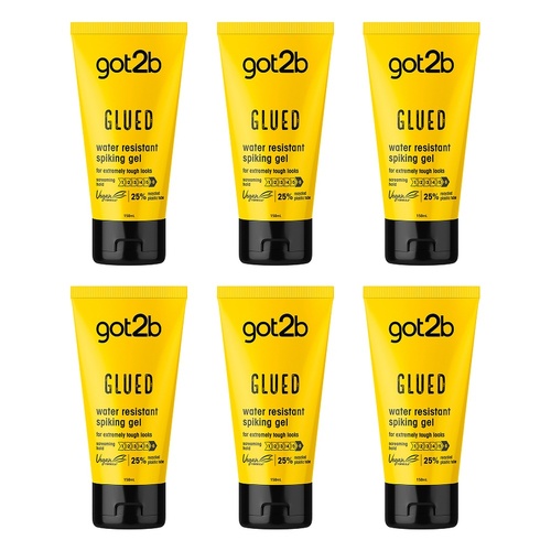 Got2B Glued Water Resistant Spiking Gel 150mL Pack of 6