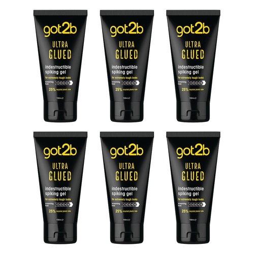 Got2B Ultra Glued Indestructible Styling Gel 150mL Pack of 6