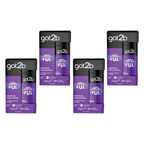 Got2B Powder'ful Volumizing Styling Powder 10g Pack of 4