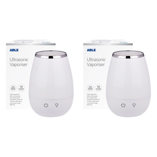 Able Ultrasonic Vaporiser Pack of 2