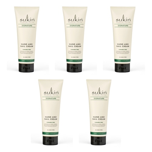 Sukin Hand & Nail Cream 125mL Pack of 5