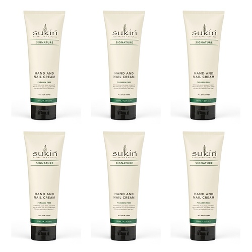 Sukin Hand & Nail Cream 125mL Pack of 6