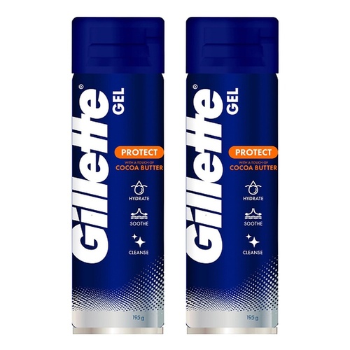 Gillette Refreshing Breeze Shave Gel 195g Pack of 2
