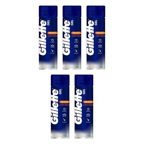 Gillette Refreshing Breeze Shave Gel 195g Pack of 5