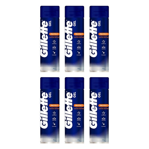 Gillette Refreshing Breeze Shave Gel 195g Pack of 6