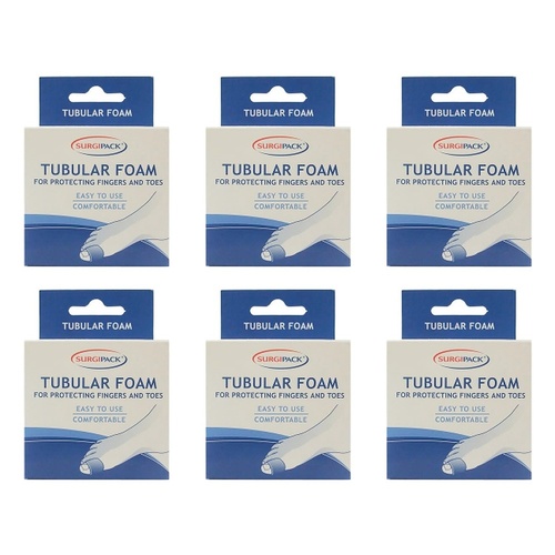 SurgiPack Tubular Foam 15mm Pack of 6
