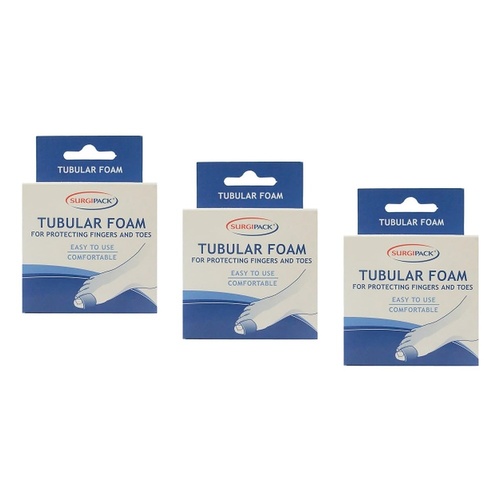 SurgiPack Tubular Foam 25mm Pack of 3