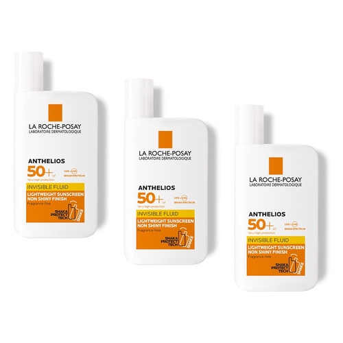 La Roche-Posay Anthelios Invisible Fluid SPF50+ 50mL Pack of 3