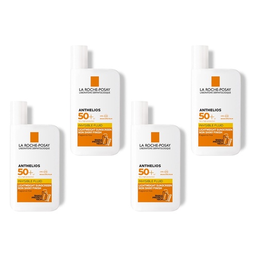 La Roche-Posay Anthelios Invisible Fluid SPF50+ 50mL Pack of 4