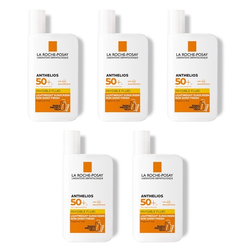 La Roche-Posay Anthelios Invisible Fluid SPF50+ 50mL Pack of 5