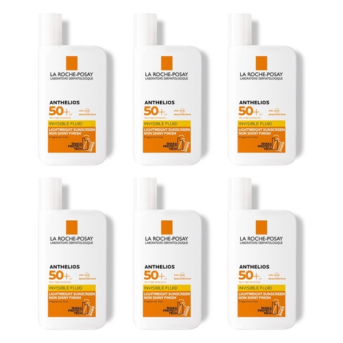 La Roche-Posay Anthelios Invisible Fluid SPF50+ 50mL Pack of 6