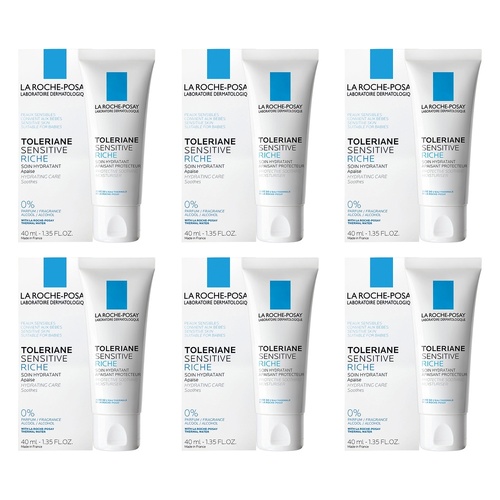 La Roche-Posay Toleriane Riche Moisturiser 40mL Pack of 6