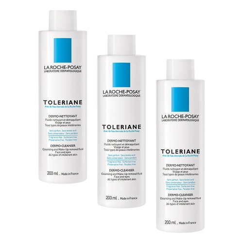 La Roche-Posay Toleriane Dermo Cleanser 200mL x 3 Bundle of 3
