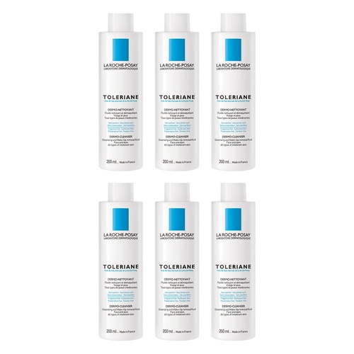 La Roche-Posay Toleriane Dermo Cleanser 200mL x 3 Bundle of 6
