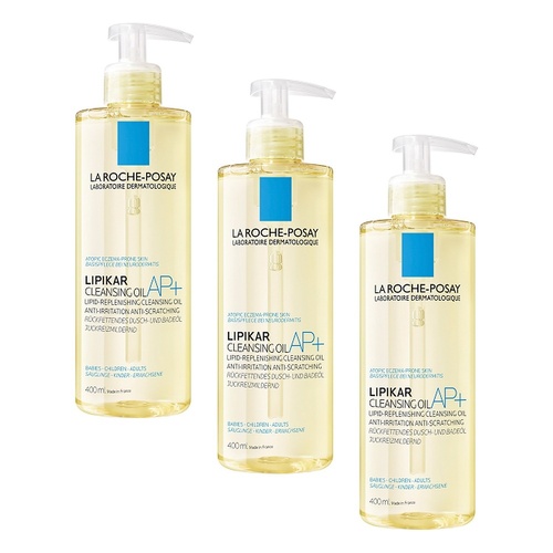 La Roche-Posay Lipikar Cleansing Oil 400mL Pack of 3