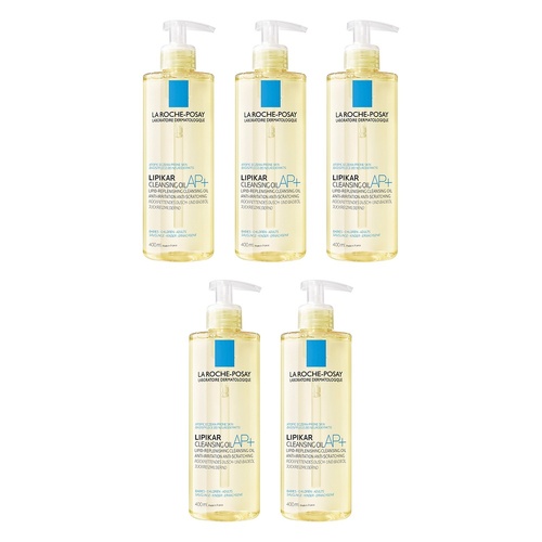 La Roche-Posay Lipikar Cleansing Oil 400mL x 3 Bundle of 5