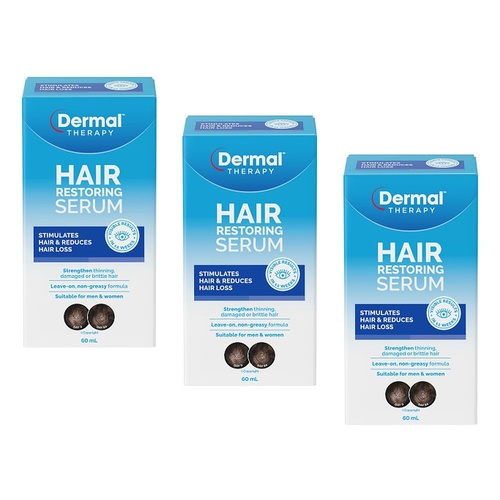 Dermal Therapy Hair Restoring Serum 60mL Pack of 3