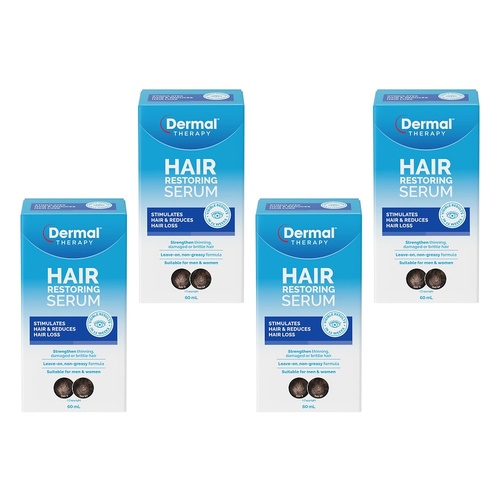 Dermal Therapy Hair Restoring Serum 60mL Pack of 4