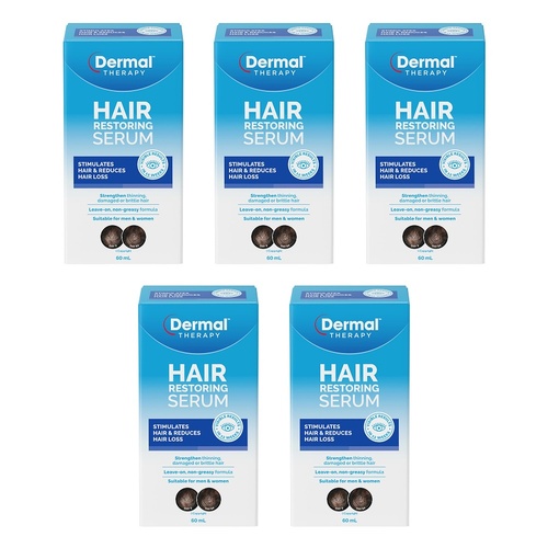 Dermal Therapy Hair Restoring Serum 60mL Pack of 5