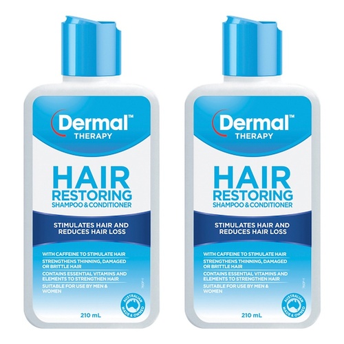 Dermal Therapy Hair Restoring Shampoo & Conditioner 210mL Pack of 2