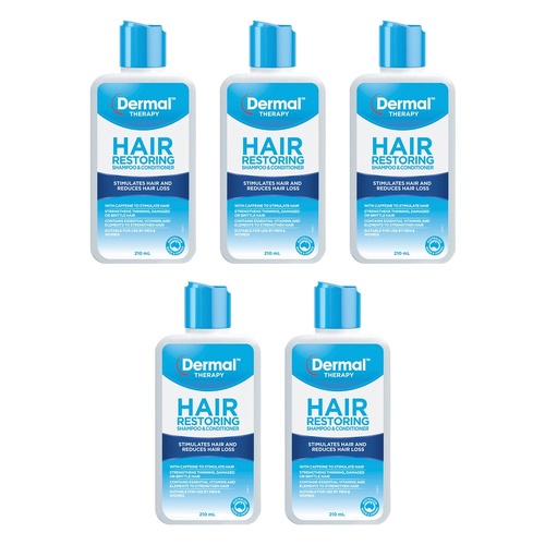 Dermal Therapy Hair Restoring Shampoo & Conditioner 210mL Pack of 5