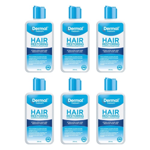 Dermal Therapy Hair Restoring Shampoo & Conditioner 210mL Pack of 6