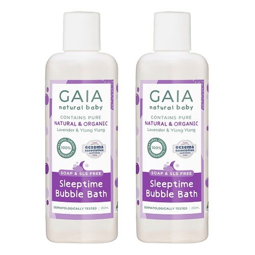 GAIA Natural Baby Sleeptime Baby Bubble 250mL Pack of 2