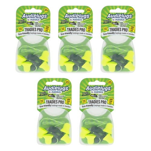 Audiplugs Tradies Pro Refill Pack of 5