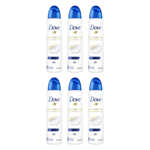 Dove Advanced Care Antiperspirant Aerosol Deodorant Original 150mL Pack of 6