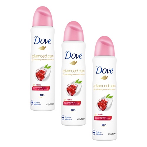 Dove Advanced Care Go Fresh Pomegranate & Lemon Verbena Pack of 3