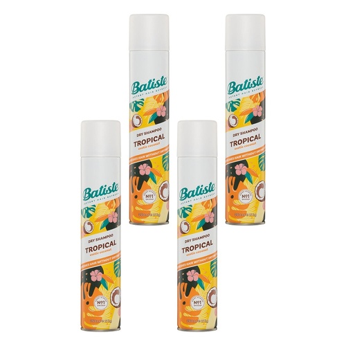 Batiste Tropical Dry Shampoo 350mL Pack of 4