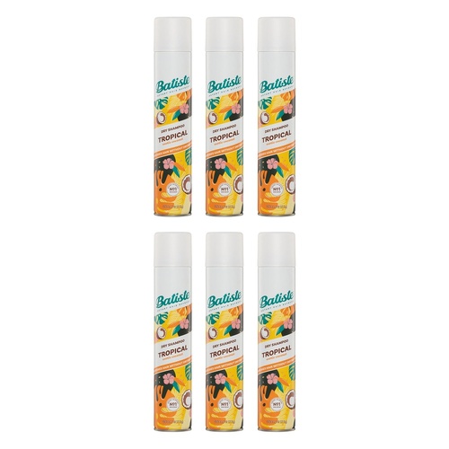 Batiste Tropical Dry Shampoo 350mL Pack of 6
