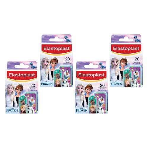 Elastoplast Disney Frozen Plasters 20 Pack Bundle of 4