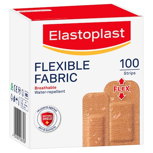 Elastoplast Flexible Fabric Plasters 100 Pack