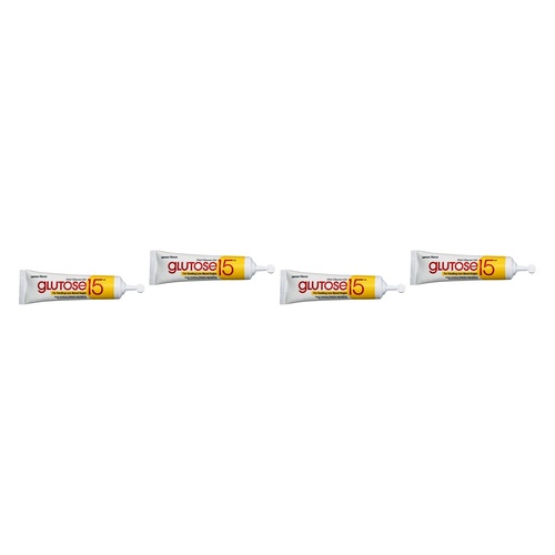 Glutose Gel Tube Lemon 15g Pack of 4