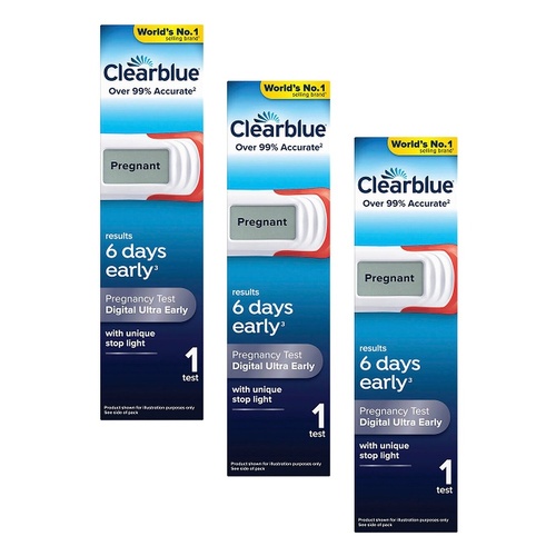 Clearblue Digital Ultra Early Pregnancy Test Pack of 3