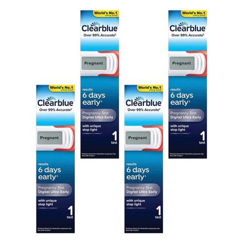 Clearblue Digital Ultra Early Pregnancy Test Pack of 4